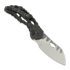 Couteau pliant Olamic Cutlery Busker M390 Largo, Carbon Fiber Volcanic Funky Holes