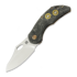 Couteau pliant Olamic Cutlery Busker Magnacut Semper, Antique Entropic Titanium CF show side