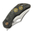 Couteau pliant Olamic Cutlery Busker Magnacut Semper, Antique Entropic Titanium CF show side