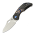 Couteau pliant Olamic Cutlery Busker Magnacut Semper, CF Show Side Fedokume Inlay