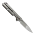 Olamic Cutlery Rainmaker Drop Point, Jeweled Titanium, High Polish