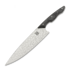 Olamic Cutlery Silhouette Frosted Magnacut keittiöveitsi, Matte Carbon Fibre