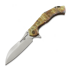 Coltello pieghevole Olamic Cutlery Soloist 365 M390 Scout, Metal Trash Hand Carved