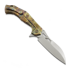 Olamic Cutlery Soloist 365 M390 Scout sulankstomas peilis, Metal Trash Hand Carved
