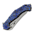 Olamic Cutlery Soloist Agent, Titanium 2-tone Blue/Gold Anodized
