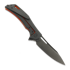 Couteau pliant Olamic Cutlery Swish Elmax Slicer, Hole Pattern Gunkote