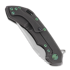Olamic Cutlery Wayfarer 247 Bowie sulankstomas peilis, Dark Matter, Green