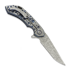 Couteau pliant Olamic Cutlery Wayfarer 247 Companto, Frosty Acid Raindrop Titanium