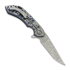 Couteau pliant Olamic Cutlery Wayfarer 247 Companto, Frosty Acid Raindrop Titanium