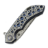Couteau pliant Olamic Cutlery Wayfarer 247 Companto, Frosty Acid Raindrop Titanium