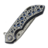 Couteau pliant Olamic Cutlery Wayfarer 247 Companto, Frosty Acid Raindrop Titanium