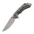 Olamic Cutlery Wayfarer 247 CTS-XHP Drop Point sulankstomas peilis, Blasted Ti & Fedokume