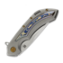 Olamic Cutlery Wayfarer 247 CTS-XHP Drop Point sulankstomas peilis, Blasted Ti & Fedokume