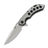 Olamic Cutlery Wayfarer 247 CTS-XHP Drop Point 折叠刀, Blasted Ti & Fedokume