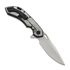 Olamic Cutlery Wayfarer 247 CTS-XHP Drop Point 折叠刀, Blasted Ti & Fedokume