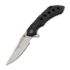 Olamic Cutlery Wayfarer 247 CTS-XHP Suna sulankstomas peilis, Flow Molten Carving & Holes
