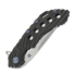 Olamic Cutlery Wayfarer 247 CTS-XHP Suna sulankstomas peilis, Flow Molten Carving & Holes