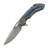 Olamic Cutlery Wayfarer 247 M390 Drop Point sulankstomas peilis, Titanium/Karelian Birch