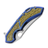 Складной нож Olamic Cutlery Wayfarer 247 Mouflon, Blue/Gold Frame Story, Satin