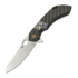 Couteau pliant Olamic Cutlery Wayfarer 247 Mouflon, Carbon Fiber Fedokume Inlay Show Side
