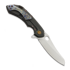 Couteau pliant Olamic Cutlery Wayfarer 247 Mouflon, Carbon Fiber Fedokume Inlay Show Side