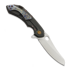 Couteau pliant Olamic Cutlery Wayfarer 247 Mouflon, Carbon Fiber Fedokume Inlay Show Side
