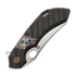 Couteau pliant Olamic Cutlery Wayfarer 247 Mouflon, Carbon Fiber Fedokume Inlay Show Side