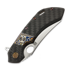 Couteau pliant Olamic Cutlery Wayfarer 247 Mouflon, Carbon Fiber Fedokume Inlay Show Side