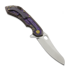 Olamic Cutlery Wayfarer 247 S90V Mouflon 折叠刀, Purple Geometrical Carving