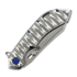 Olamic Cutlery Wayfarer 247 Wharning, High Polish Titanium, Satin