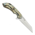Couteau pliant Olamic Cutlery Wayfarer 247 Wharning, Scalloped Antique Entropic Titanium