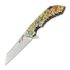 Couteau pliant Olamic Cutlery Wayfarer 247 Wharning, Volcanic Carved Carnival Neontropic