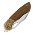 Olamic Cutlery WhipperSnapper BL sulankstomas peilis, Antique Titanium & Vintage Micarta