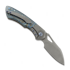 Coltello pieghevole Olamic Cutlery WhipperSnapper BL, Blue Swirl Carbon Fiber