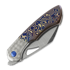 Olamic Cutlery WhipperSnapper BL Damasteel Sheepsfoot, Jeweled Ti