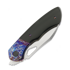 Coltello pieghevole Olamic Cutlery WhipperSnapper BL, Entropic Titanium & Black Micarta