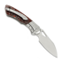 Olamic Cutlery WhipperSnapper BL sulankstomas peilis, Jeweled Titanium & Red Raffir Sparkle