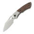 Navalha Olamic Cutlery WhipperSnapper BL, Jeweled Titanium & Red Swirl Carbon Fiber