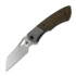 Olamic Cutlery WhipperSnapper BL Wharncliffe, Light Blast Ti Bolsters