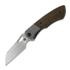 Olamic Cutlery WhipperSnapper BL Wharncliffe, Light Blast Ti Bolsters