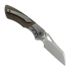 Olamic Cutlery WhipperSnapper BL Wharncliffe, Light Blast Ti Bolsters