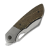 Olamic Cutlery WhipperSnapper BL Wharncliffe, Light Blast Ti Bolsters