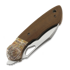 Couteau pliant Olamic Cutlery WhipperSnapper BL Wharnfoot, Space Trash Antique Micarta