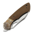 Couteau pliant Olamic Cutlery WhipperSnapper BL Wharnfoot, Space Trash Antique Micarta