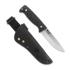 Peltonen Knives M07 Full Tang, black micarta, black leather sheath