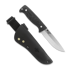 Peltonen Knives M07 Full Tang, musta micarta, musta nahkatuppi