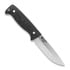 Peltonen Knives M07 Full Tang, musta micarta, musta nahkatuppi