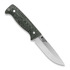 Peltonen Knives M07 Full Tang, green micarta, black leather sheath