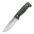 Peltonen Knives M07 Full Tang, green micarta, black leather sheath