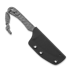 Piranha Knives Lich סכין, black kydex